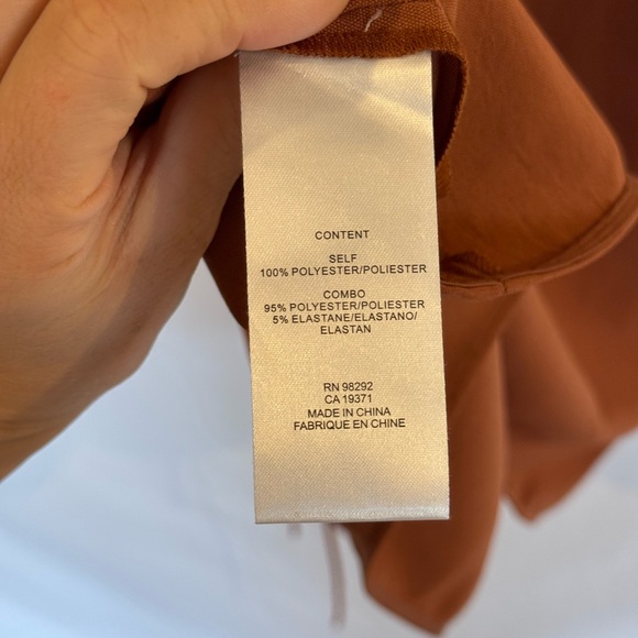 Tibi Rust Dress with Lace-Up Detail - Picture 12 of 13